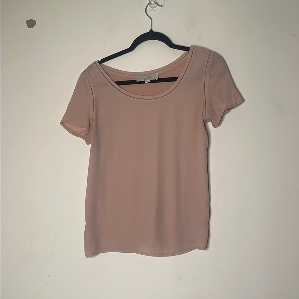 Loft Women's Pink Top